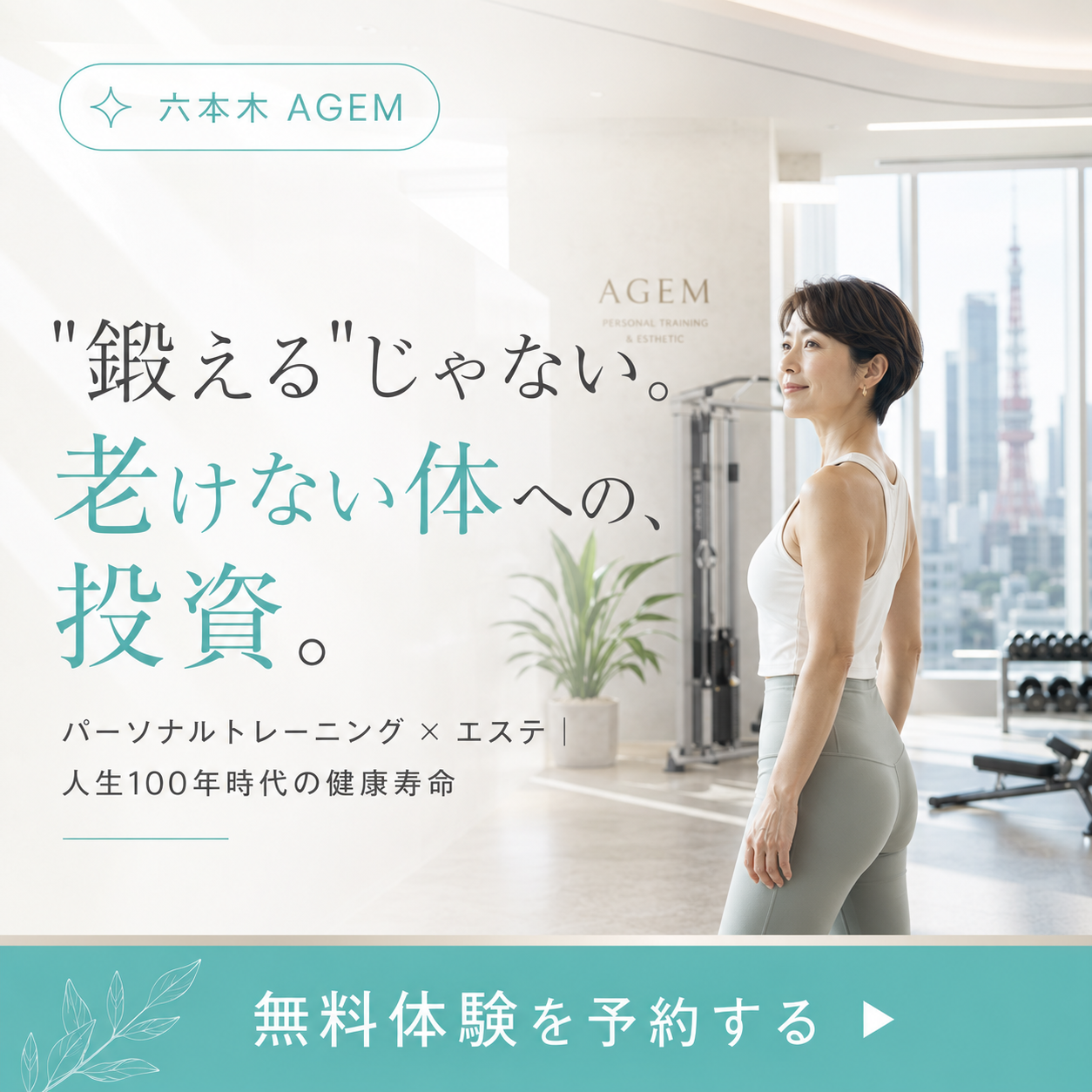 AGEM バナー案A 健康寿命
